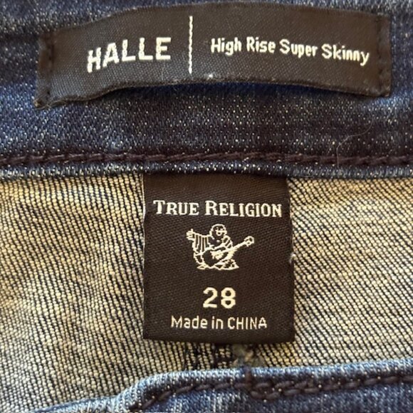 True Religion Halle High Rise Super Skinny Jeans, Size 28 - Picture 3 of 8